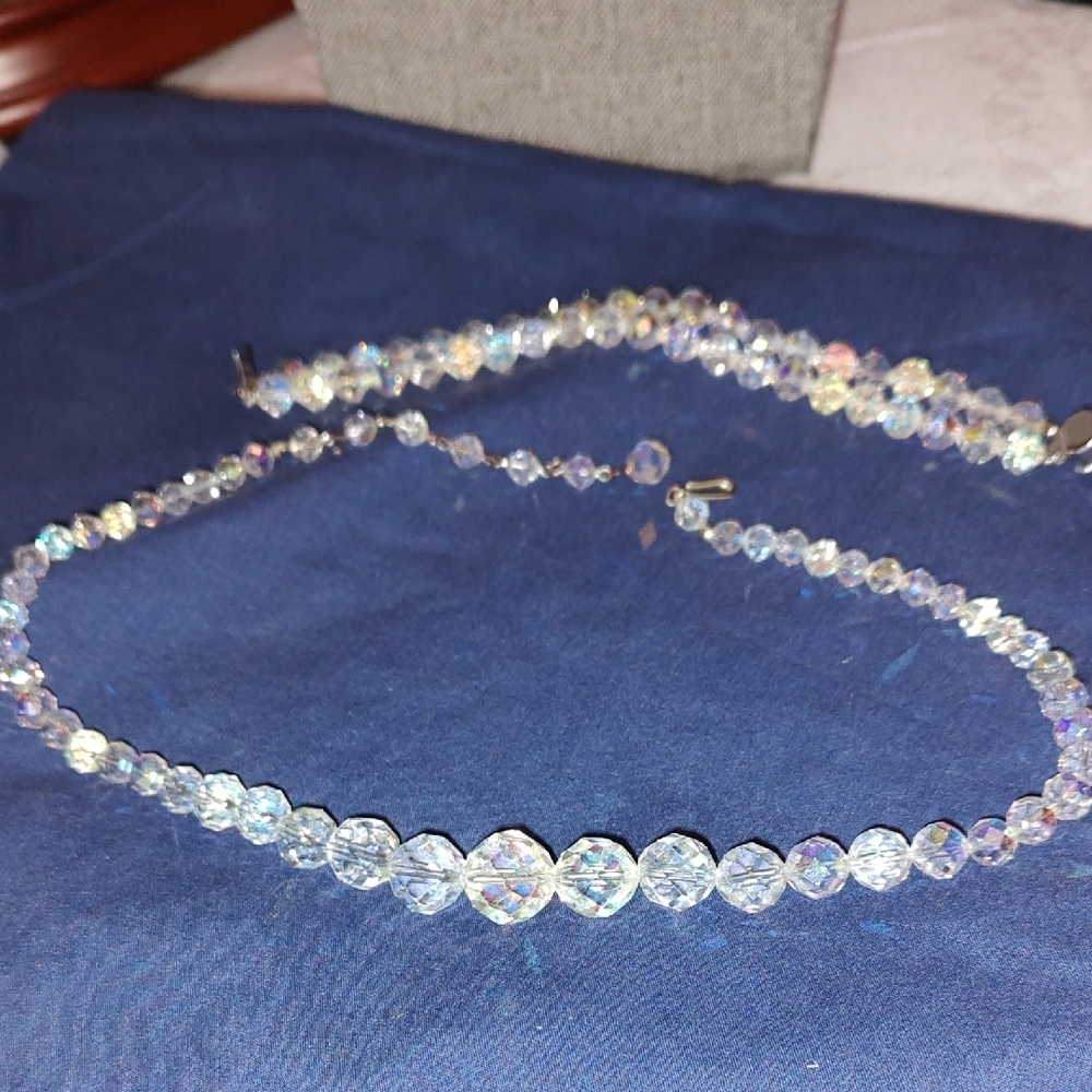 Iridescent Beaded Necklace